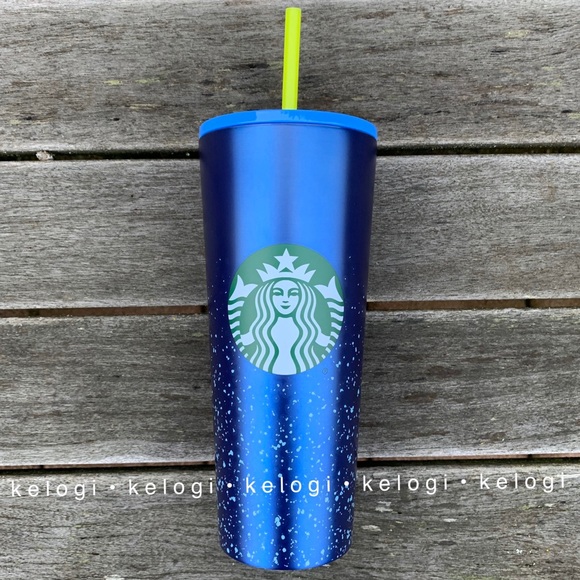 ✨LAST ONE✨Starbucks Cobalt Blue & Lime Venti Cup - Picture 2 of 6